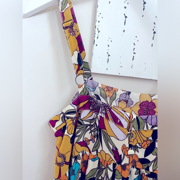 NATURAL LIFE Size XS Patti Side Slit Maxi Floral Dress with Straps - Picture 10 of 14